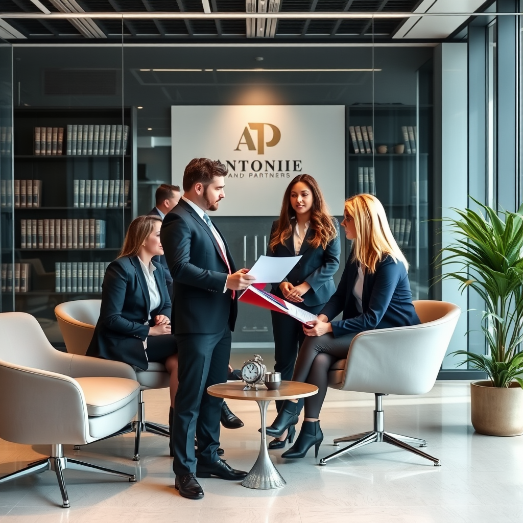 Professional lawyers at Antonie & Partners law firm providing legal consultation and advisory services in modern office setting